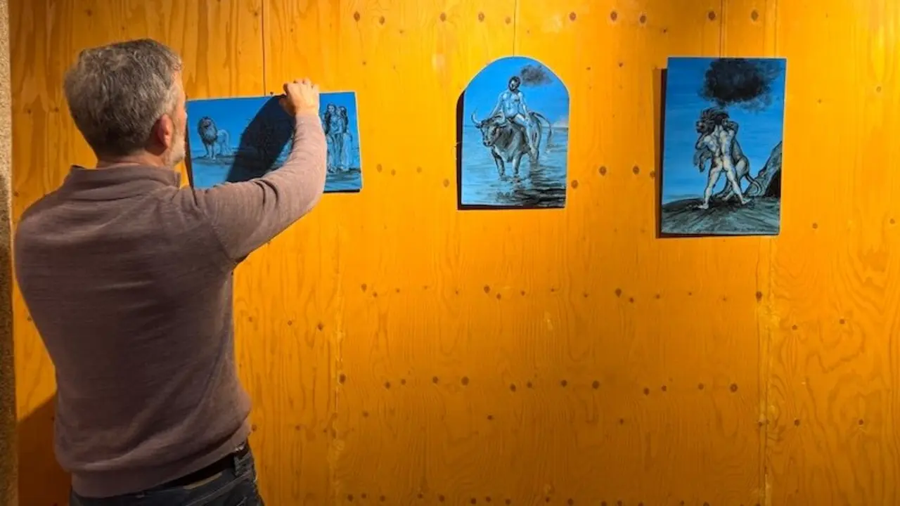 Las Cuevas de Hércules de Toledo acogen una exposición con 30 obras de Pepe Yagües