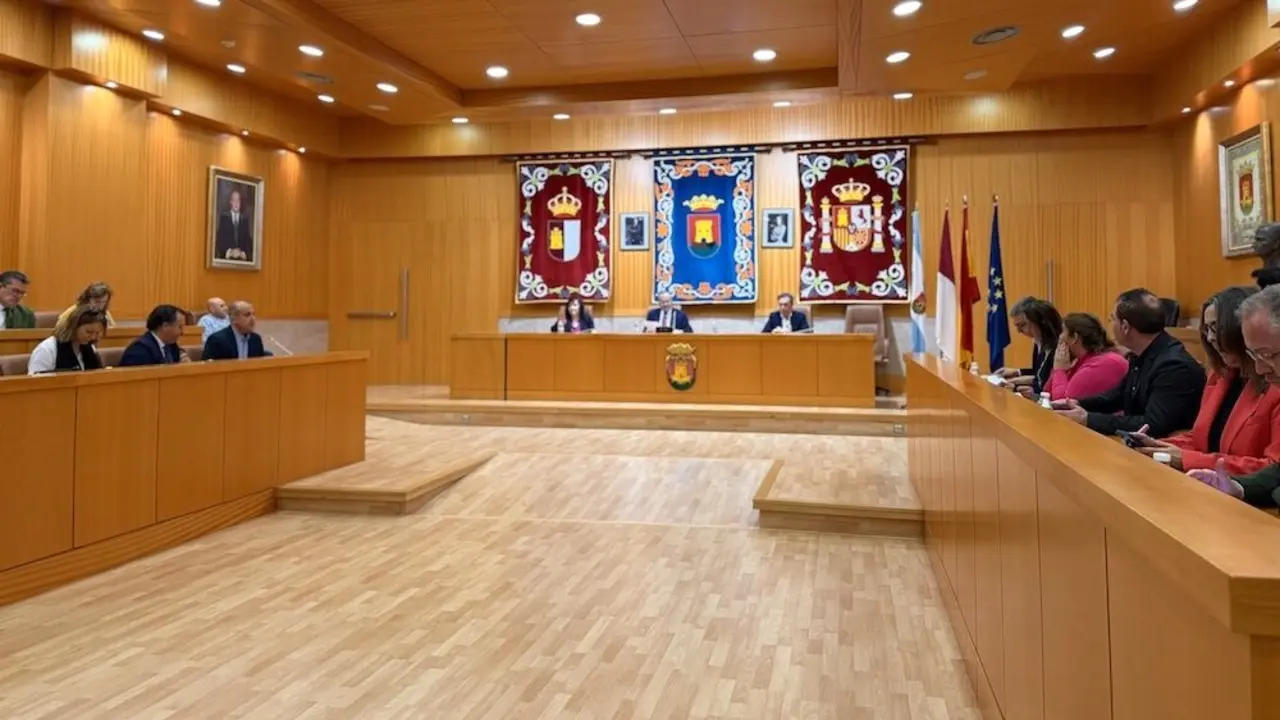 En la imagen un instante del Pleno del Ayuntamiento de Talavera de la Reina (Toledo)