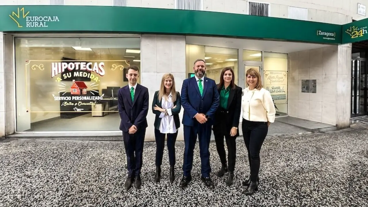 Eurocaja Rural prosigue con su expansión y abre su primera oficina en Zaragoza