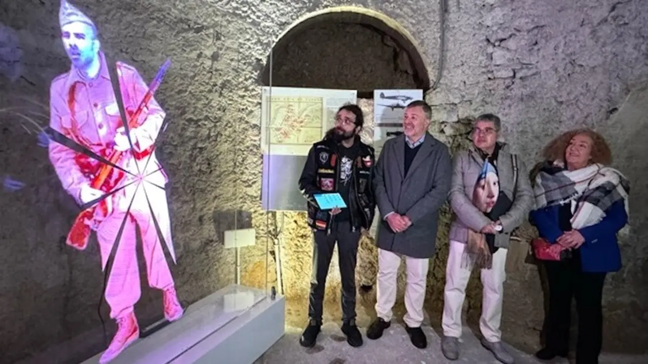 El refugio antiaéreo de Calderón de la Barca en Cuenca reabre con un holograma