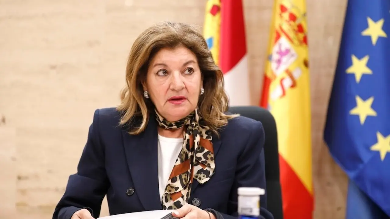 La directora general del ente público Radio Televisión Castilla-La Mancha (CMM), Carmen Amores, durante su comparecencia en la Comisión de Control del ente público de las Cortes regionales