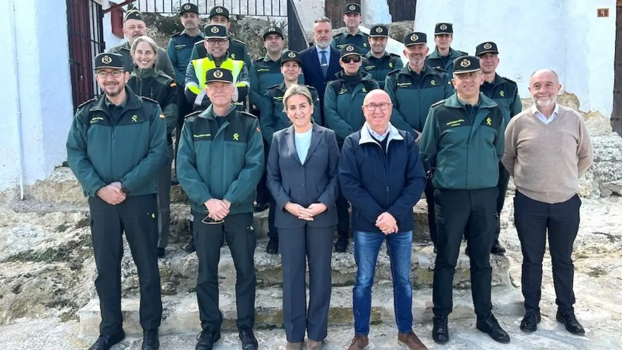 La delegada del Gobierno de España en Castilla-La Mancha, Milagros Tolón, ha participado este jueves en la Reunión de Mandos de la Guardia Civil en Castilla-La Mancha, que ha tenido lugar en Chinchilla de Montearagón (Albacete)