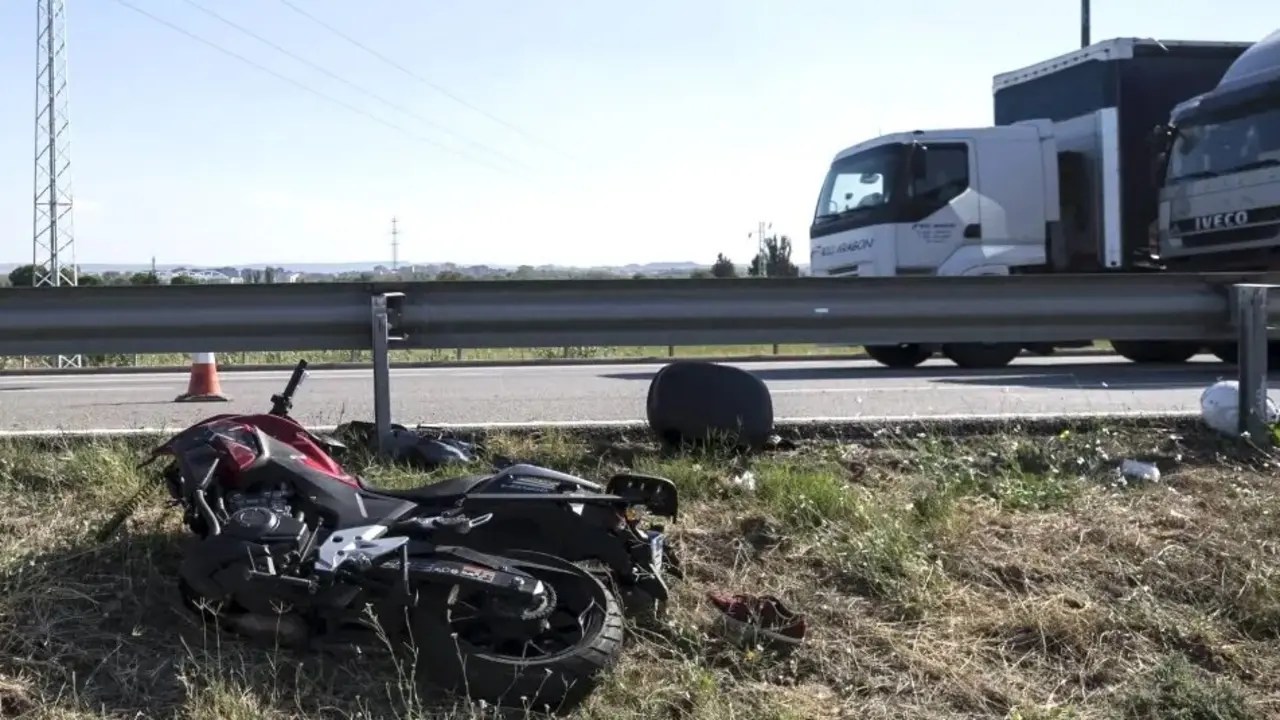 moto, motorista, camión, motocicleta,
