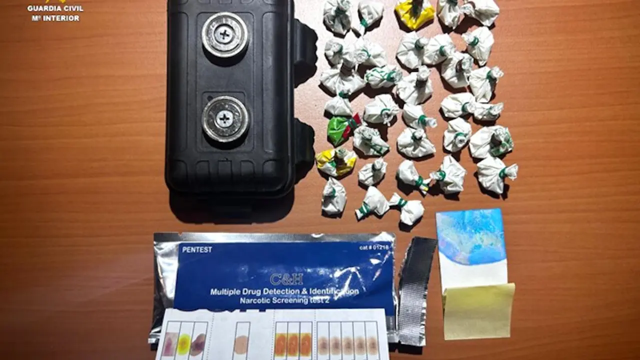 Detenido en Villarrubia de los Ojos (Ciudad Real) con 30 gramos de cocaína ocultos en su coche