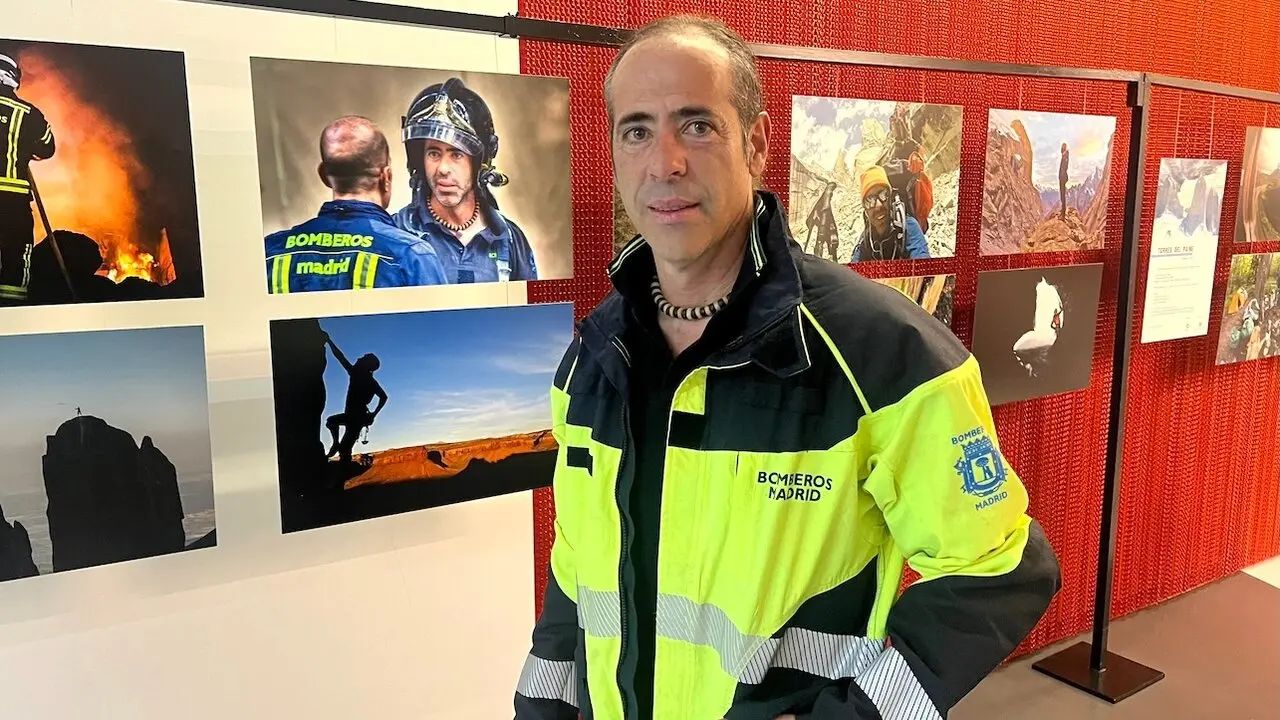 Alpinista y bombero en sus ratos libres: Pedro Cifuentes, entre el hielo y el fuego