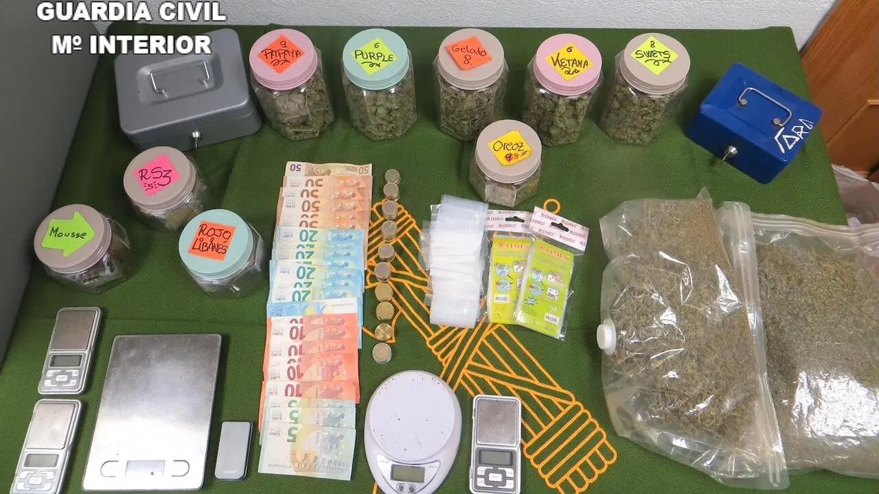 Dos detenidas por vender marihuana y hachís en una asociación cannábica en Tarancón (Cuenca)