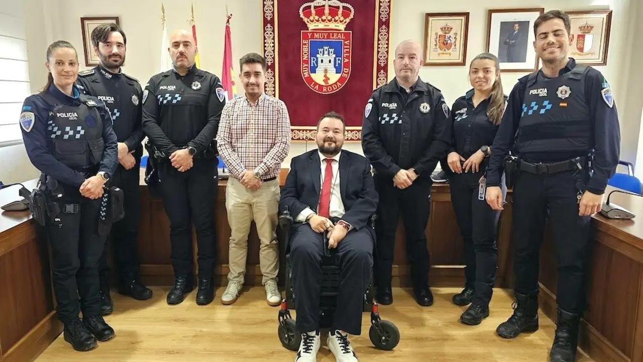La Policía de La Roda incorpora cinco nuevos agentes y la plantilla ya suma 20