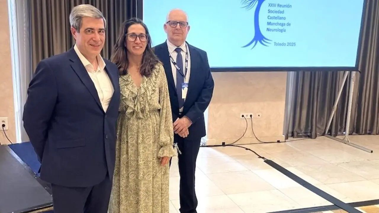 La directora general de Asistencia Sanitaria del Sescam, Cristina Pérez Hortet, durante la inauguración en Toledo del XXIII Congreso de la Sociedad Castellano Manchega de Neurología