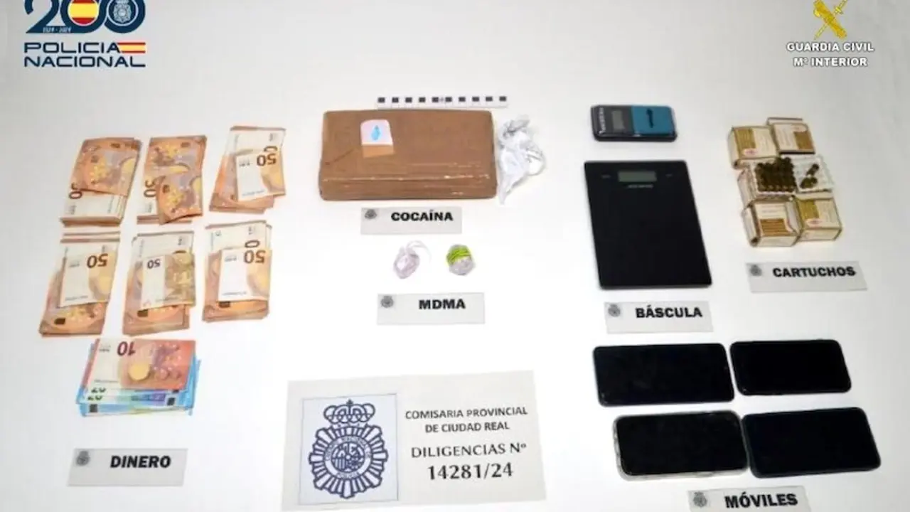 Desarticulado un grupo criminal dedicado a distribuir cocaína en Ciudad Real con 7 detenidos
