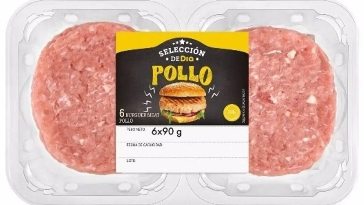 La AESAN alerta de la presencia de 'Salmonella' en una hamburguesa de pollo de la marca Día