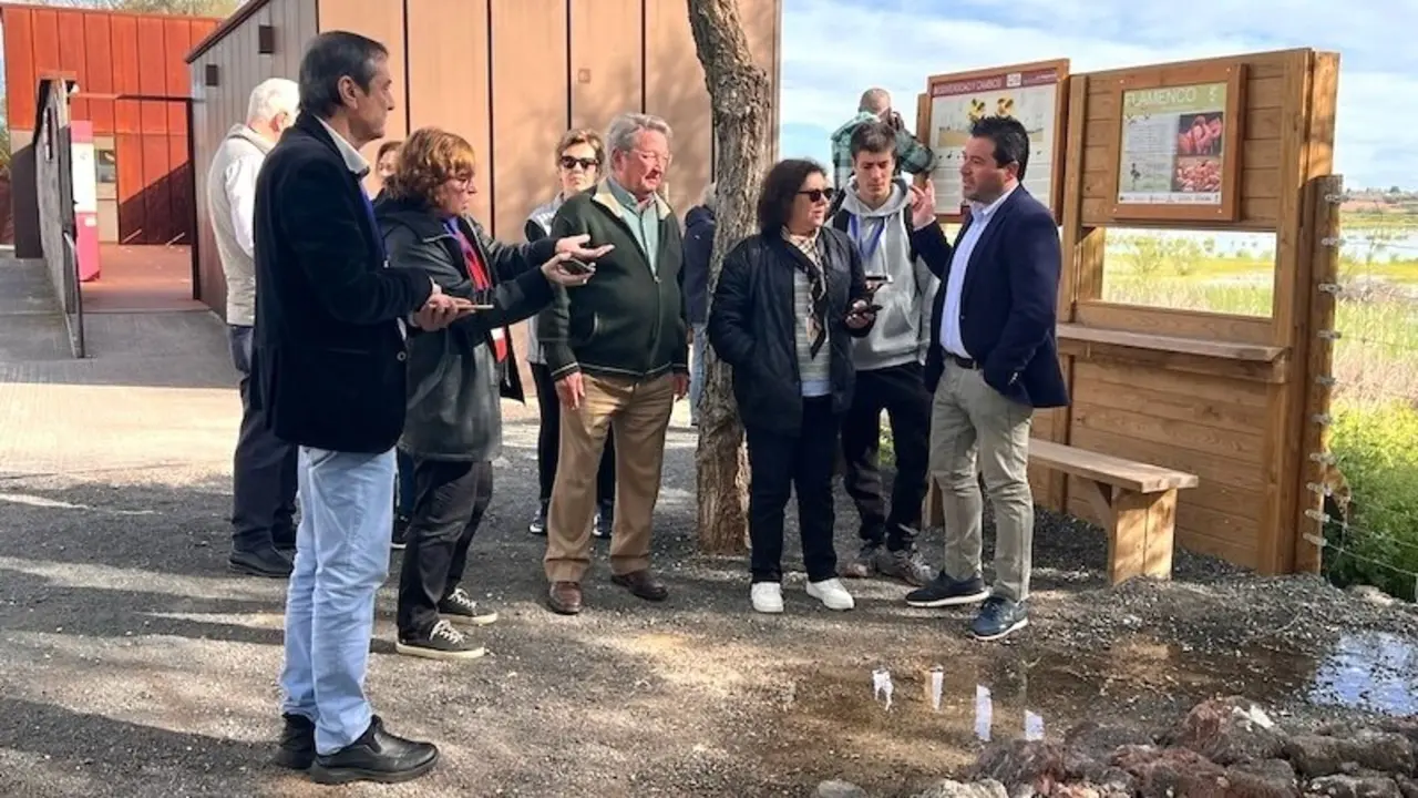 Periodistas internacionales visitan la Laguna de La Inesperada en Pozuelo de Calatrava (Ciudad Real)