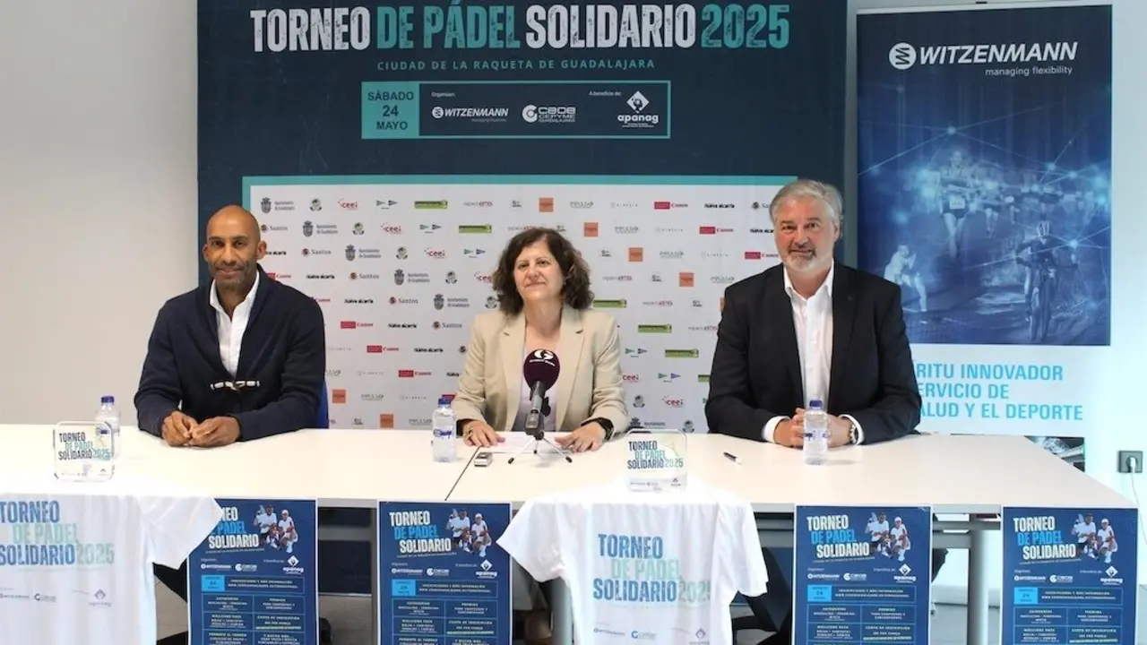 Guadalajara acogerá en mayo un torneo de pádel solidario a beneficio de Apanag