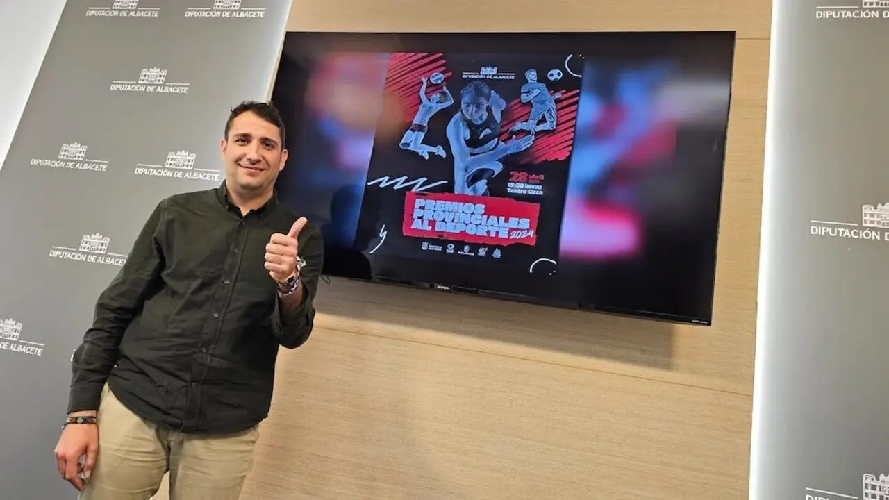 El diputado provincial de Deportes de la Diputación de Albacete, Dani Sancha, ha presentado los premios al deporte