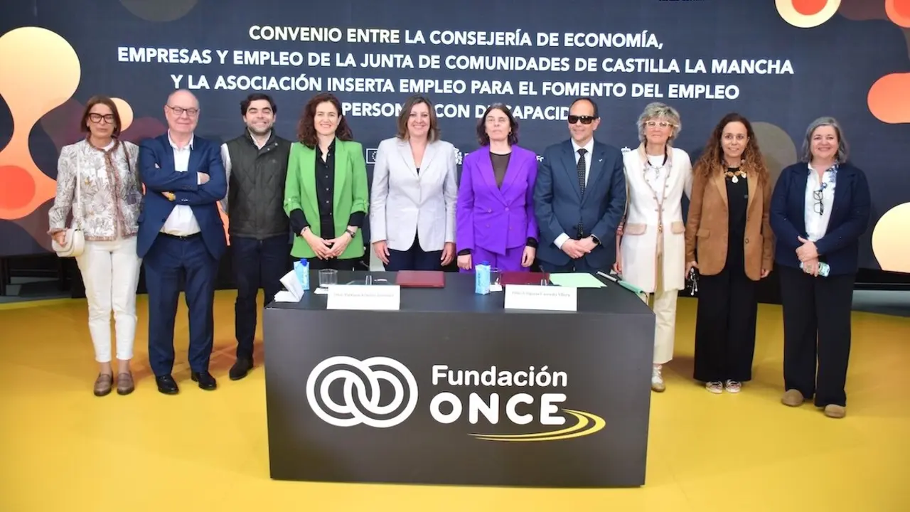 La consejera de Economía, Empresas y Empleo, Patricia Franco, visita el hub ‘Por Talento Digital’ de Fundación ONCE en Madrid, donde firma un nuevo protocolo de colaboración entre esta entidad y el Gobierno regional