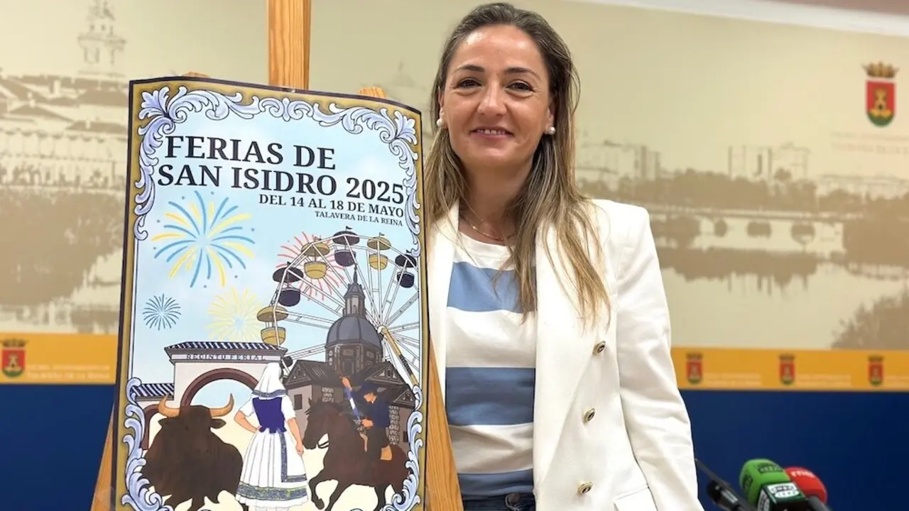 La concejal de Festejos del Ayuntamiento de Talavera de la Reina (Toledo), María Pilar Guerrero, ha presentado la programación de las Ferias de San Isidro