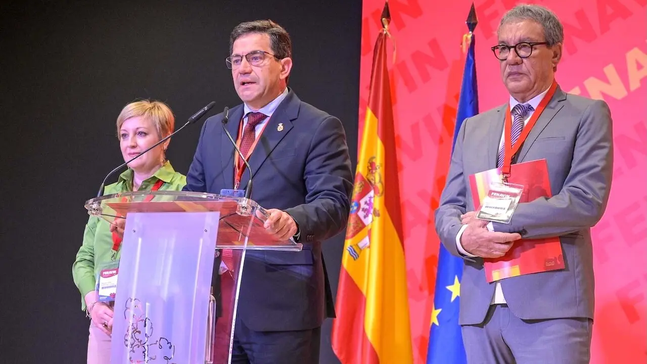 El presidente de la Diputación de Ciudad Real y de Fenavin, Miguel Ángel Valverde, ha realizado balance de la presente edición de la feria
