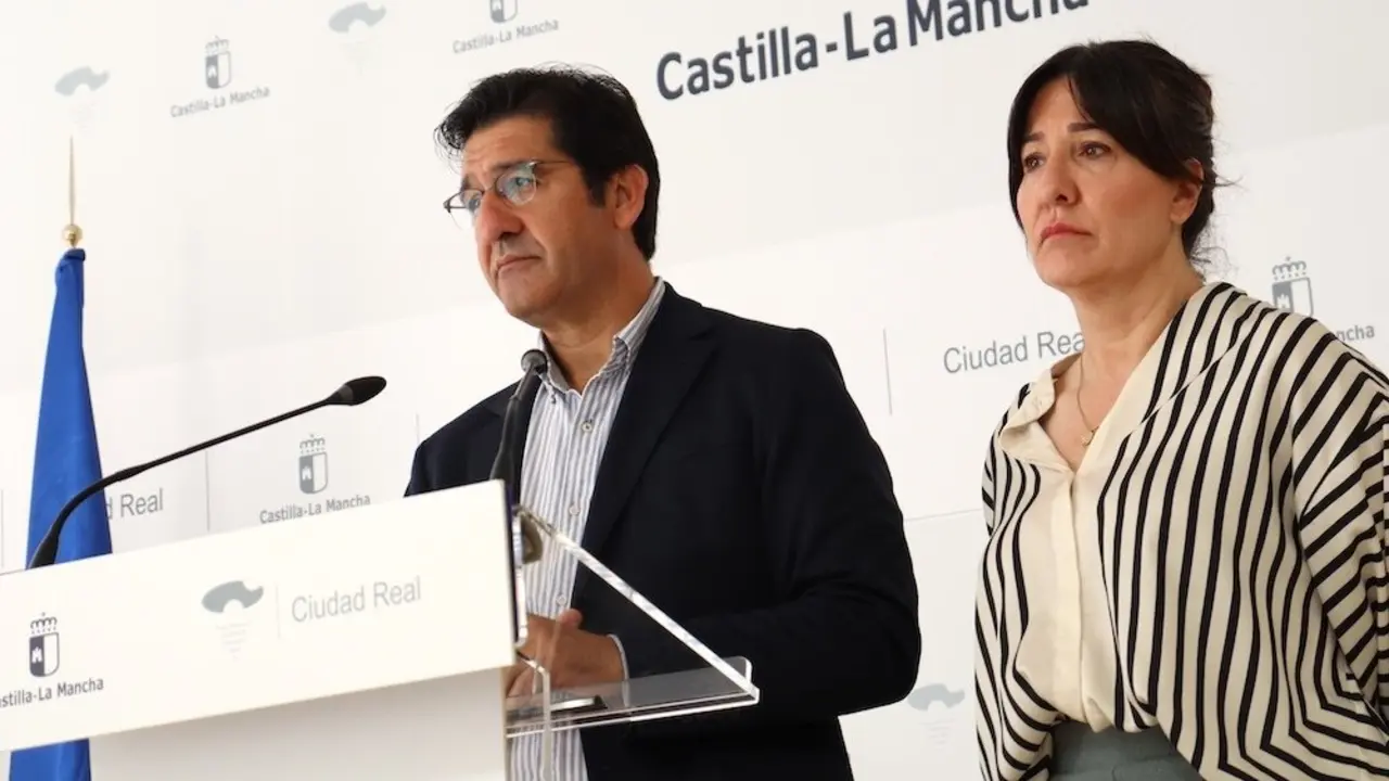 El vicepresidente segundo del Gobierno de Castilla-La Mancha, José Manuel Caballero, en rueda de prensa este jueves en la delegación de la Junta en Ciudad Real