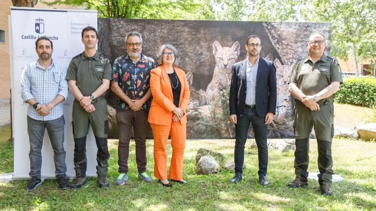 La consejera de Desarrollo Sostenible, Mercedes Gómez, ha informado de los datos que recoge la actualización del censo de lince ibérico en Castilla-La Mancha