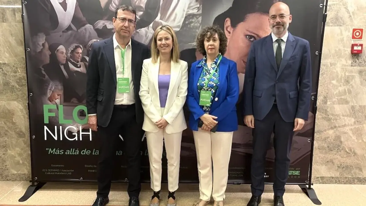 Los directores generales de Recursos Humanos y Transformación y de Cuidados y Calidad, Íñigo Cortázar y Montserrat Hernández, han asistido a la inauguración del VI Congreso Nacional ‘Ciudad de Talavera’ organizado por el Sindicato de Enfermería de Toledo