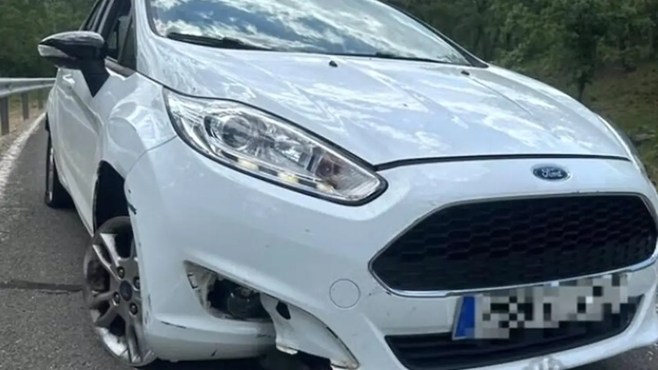 Interceptado en Valdecabras (Cuenca) un conductor que se dio a la fuga tras un accidente