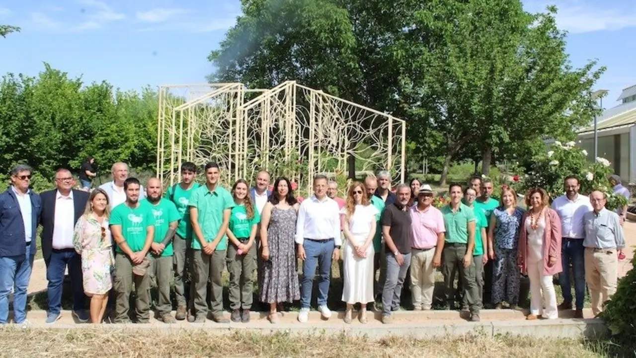 El Jardín Botánico de Castilla-La Mancha luce nueva rosaleda inspirada en el jardín crucero tradicional andalusí