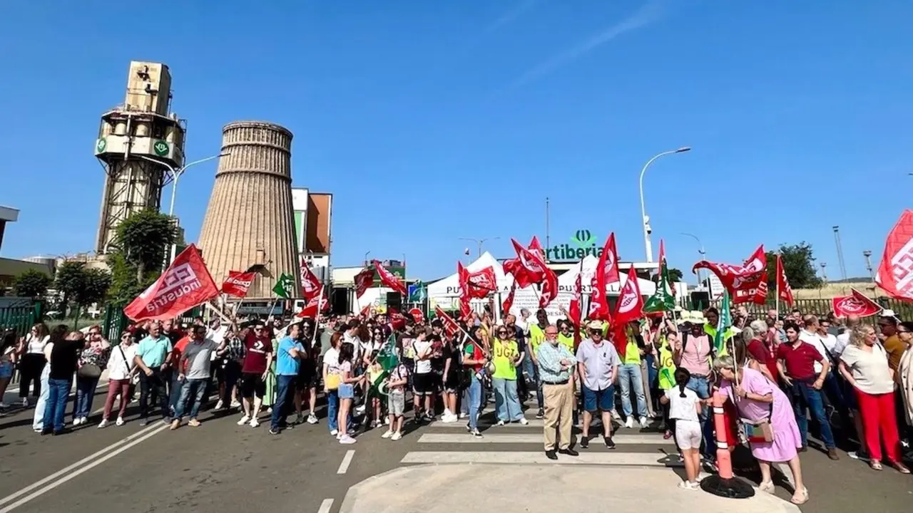 El seguimiento de la huelga en Fertiberia supera el 90%, según los sindicatos