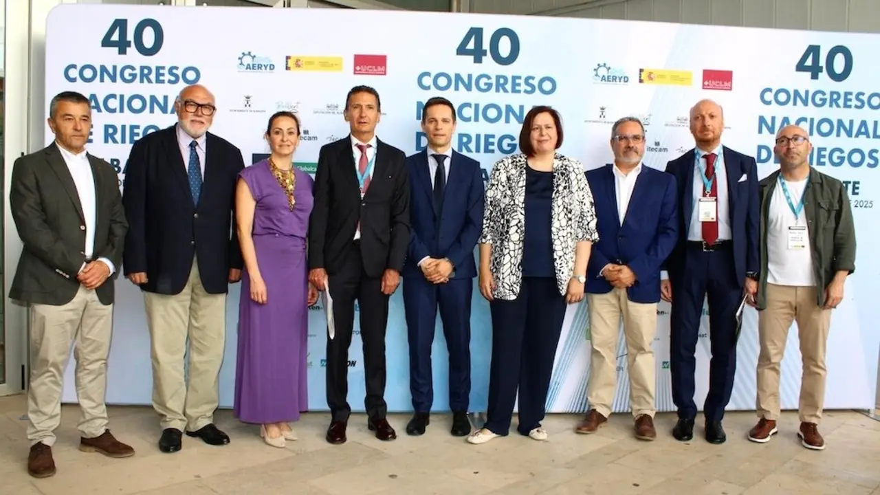Albacete acoge el 40 Congreso Nacional de Riegos organizado por la Asociación Española de Riegos y Drenajes, AERYD, junto al Ministerio de Agricultura, Pesca y Alimentación y la Universidad de Castilla-La Mancha