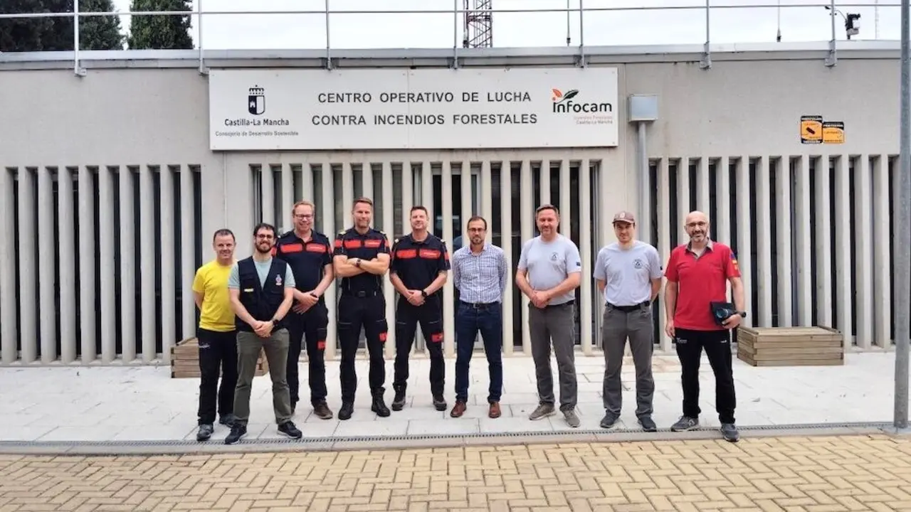 Bomberos forestales de Estonia vuelven a Castilla-La Mancha para formarse en el operativo del Infocam
