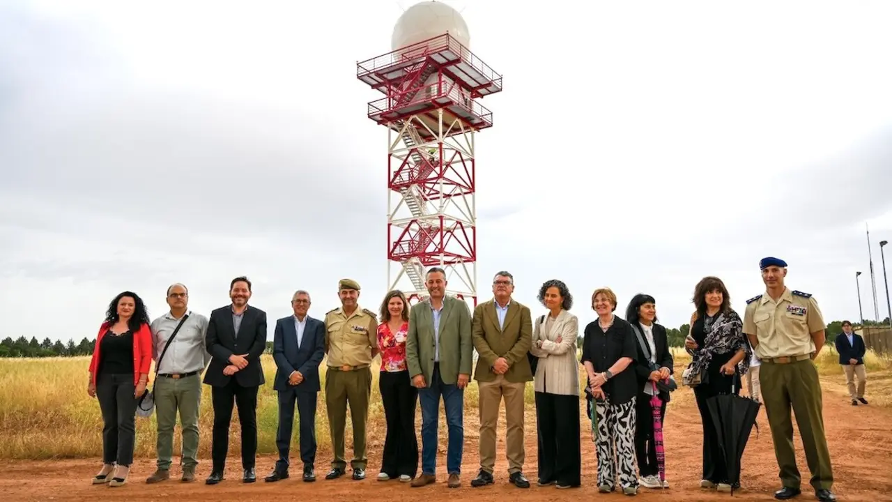 La Aemet pone en marcha en Almagro su primer radar meteorológico de última generación