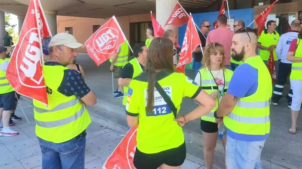 Trabajadores del transporte sanitario en Castilla-La Mancha protagonizan nuevos paros parciales