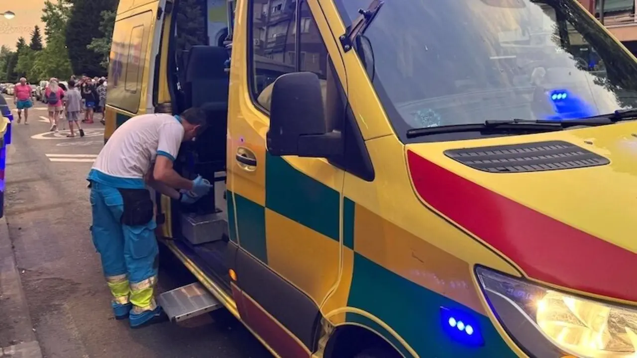 ambulancia, reyerta, herido,