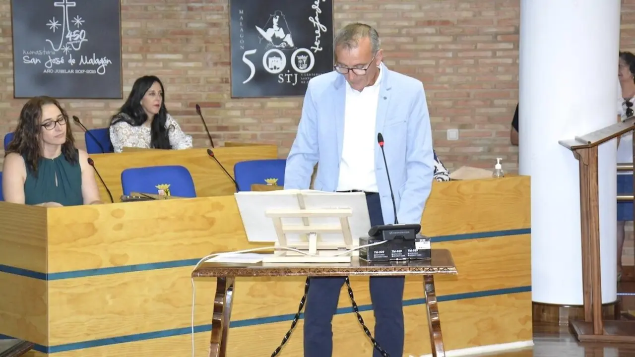 El concejal tránsfuga del PSOE en el Ayuntamiento de Malagón (Ciudad Real), Jesús Domínguez, en el que se apoya el PP para presentar la moción de censura