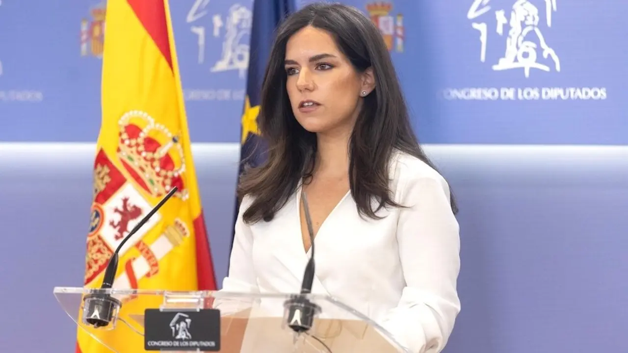 La portavoz de VOX en el Congreso, Pepa Millán, en una imagen de archivo durante una comparecencia - EP/Eduardo Parra