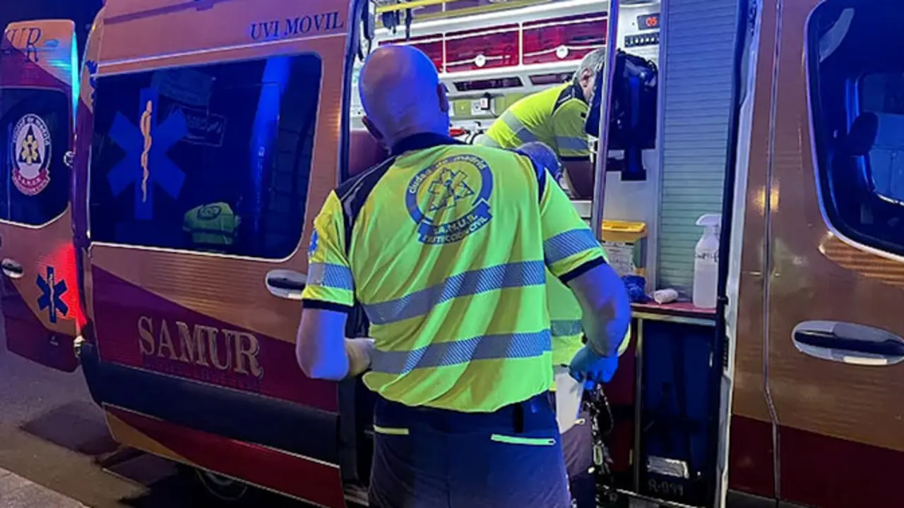ambulancia, reyerta, herido, agresión
