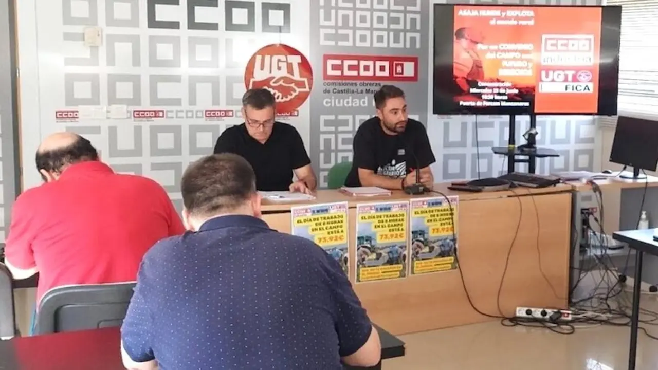 CCOO y UGT convocan este miércoles una concentración en Manzanares por el bloqueo del convenio de campo en Ciudad Real