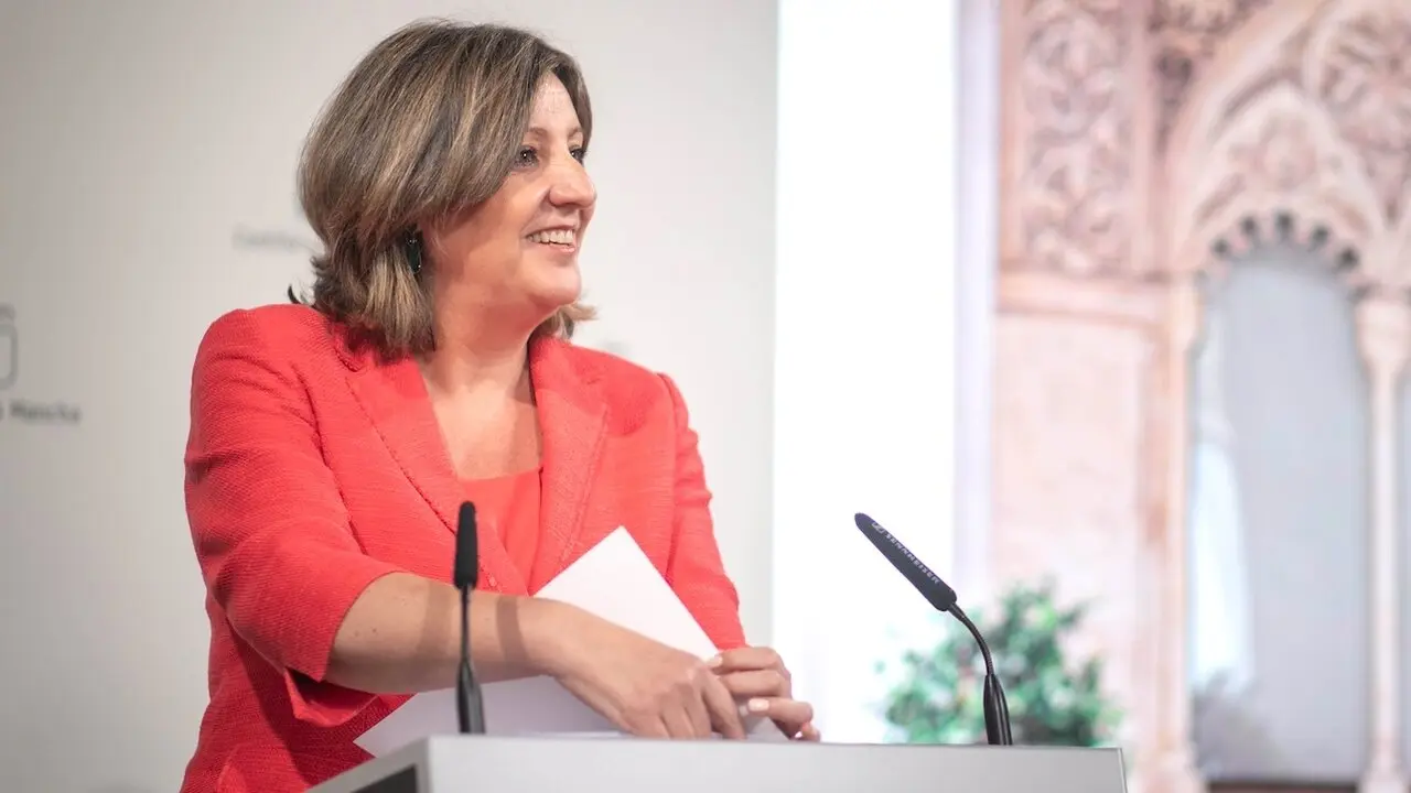 La consejera de Economía, Empresas y Empleo, Patricia Franco, ha informado en rueda de prensa de los asuntos de su departamento abordados en el Consejo de Gobierno