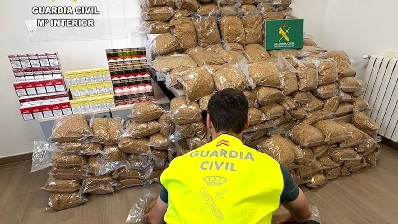 Dos detenidos en Albacete por contrabando, con 139 kilos de picadura de tabaco