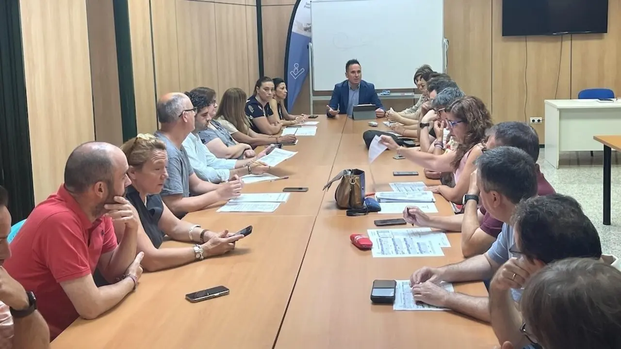 En la imagen un instante de la reunión del Consejo Escolar de la ciudad de Albacete