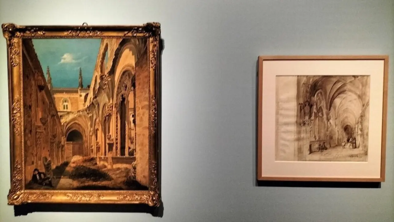 Toledo visto por los pintores románticos Pizarro y Villaamil, en el Museo del Greco