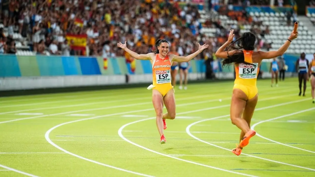 El 4x100 femenino español vuelve a brillar en el Campeonato de Europa por selecciones - RFEA/SPORTMEDIA, Paula Sevilla