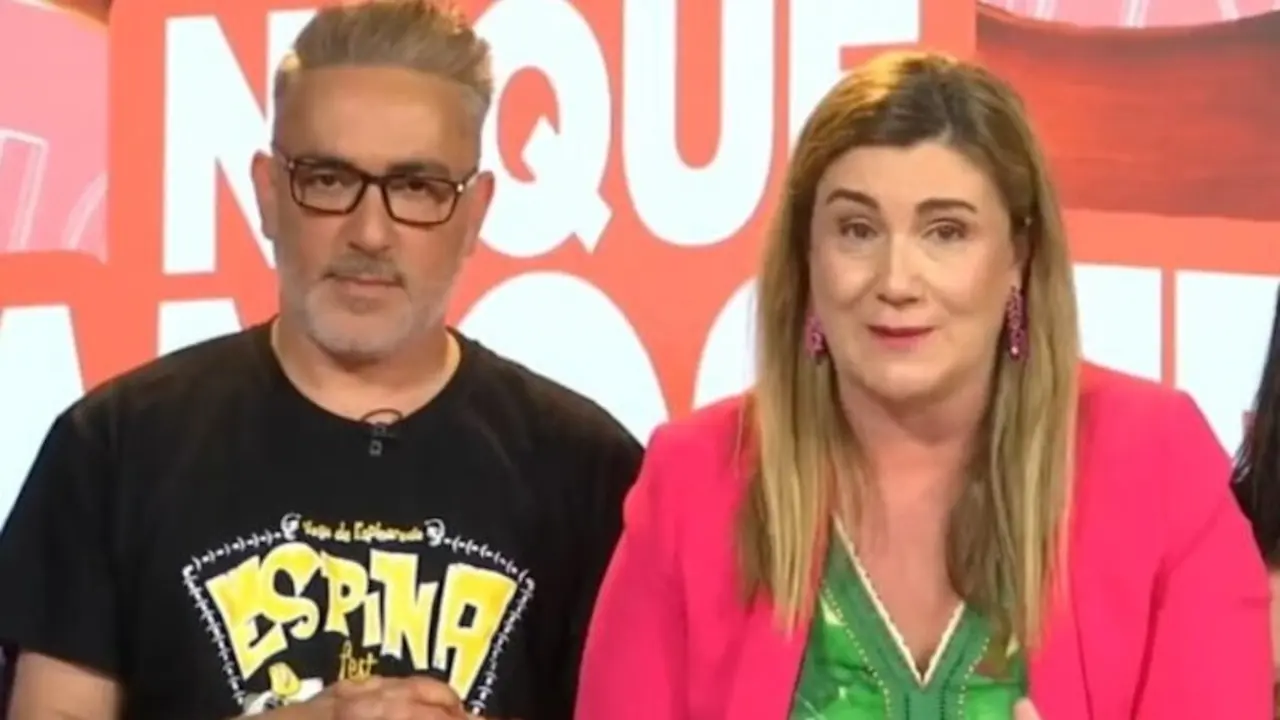 En la imagen Kiko Hernández y Carlota Corredera este lunes en el programa 'Tentaculos'
