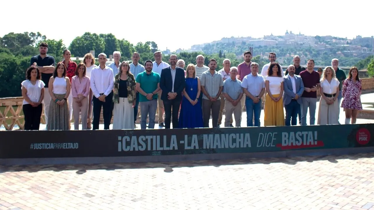 El PSOE de Castilla-La Mancha inicia una campaña de defensa del Tajo y critica la "prevaricación" del Levante