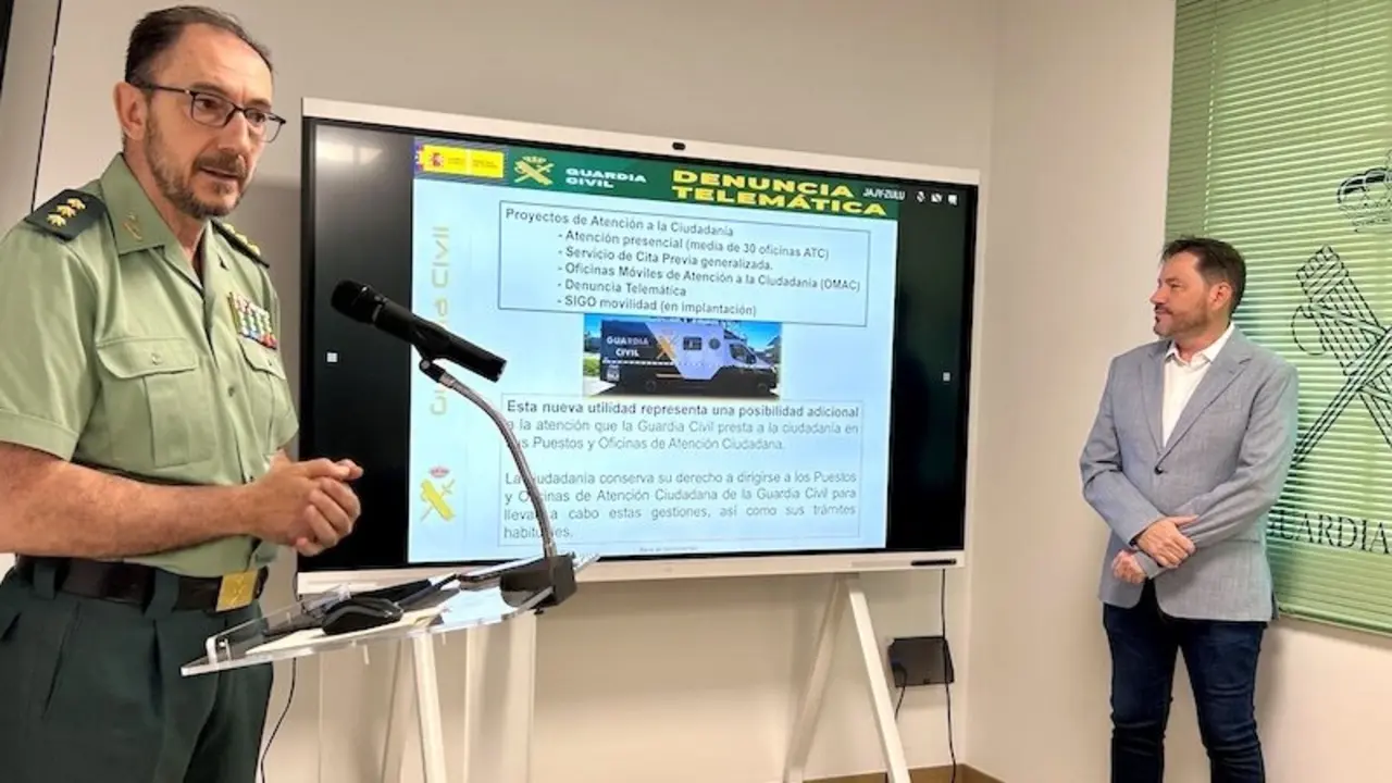 La Guardia Civil presenta el nuevo servicio telemático de presentación de denuncias