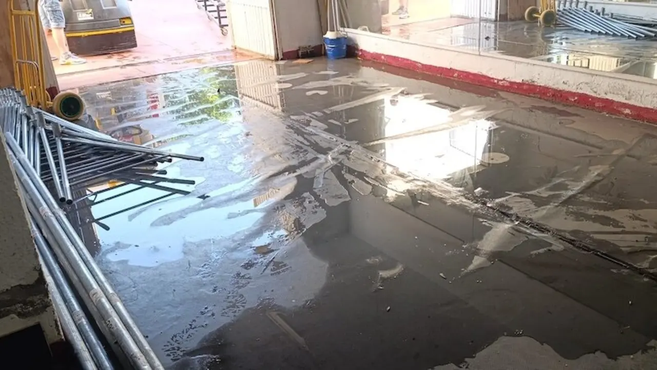 El polideportivo San José debe someterse a reformas tras los daños por tormenta