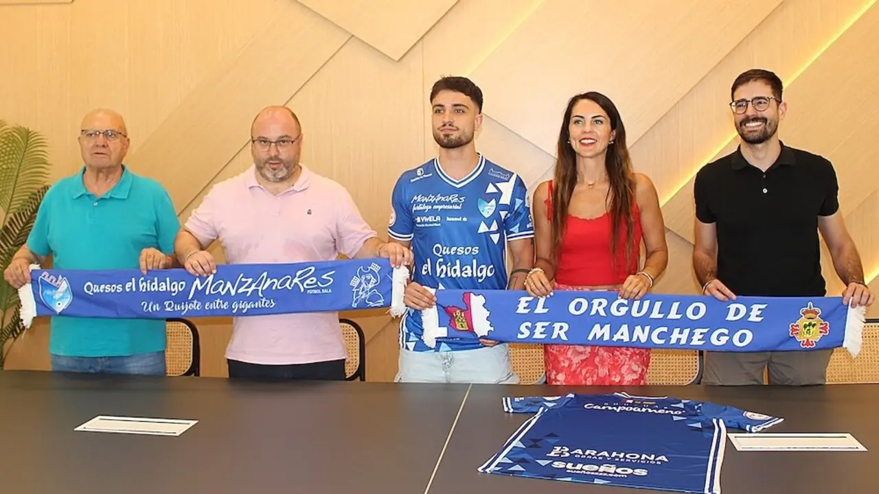 El ala zurdo Eloy de Pablos valora el proyecto del Manzanares FS: "Es fantástico"