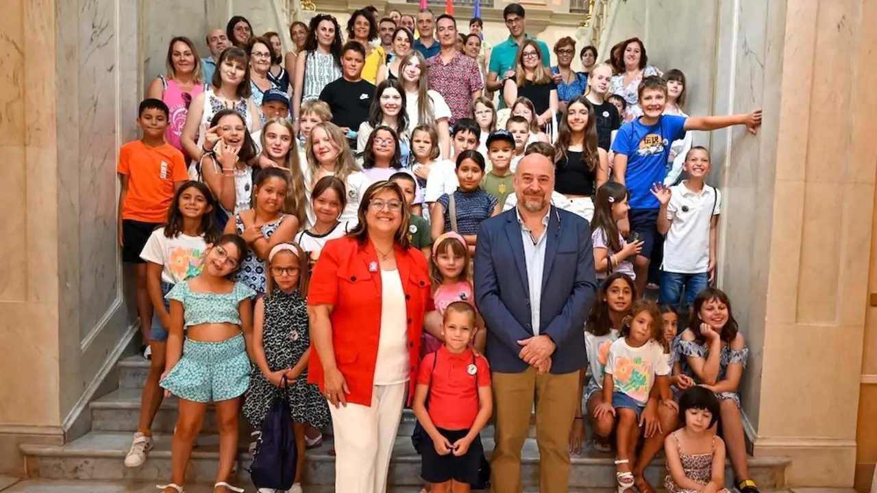 Llegan a Ciudad Real niños ucranianos para pasar el verano alejados del conflicto bélico