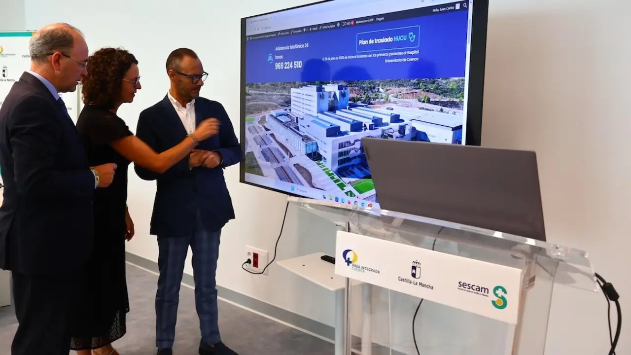 Presentación de la página web de la Gerencia del Área Integrada de Cuenca