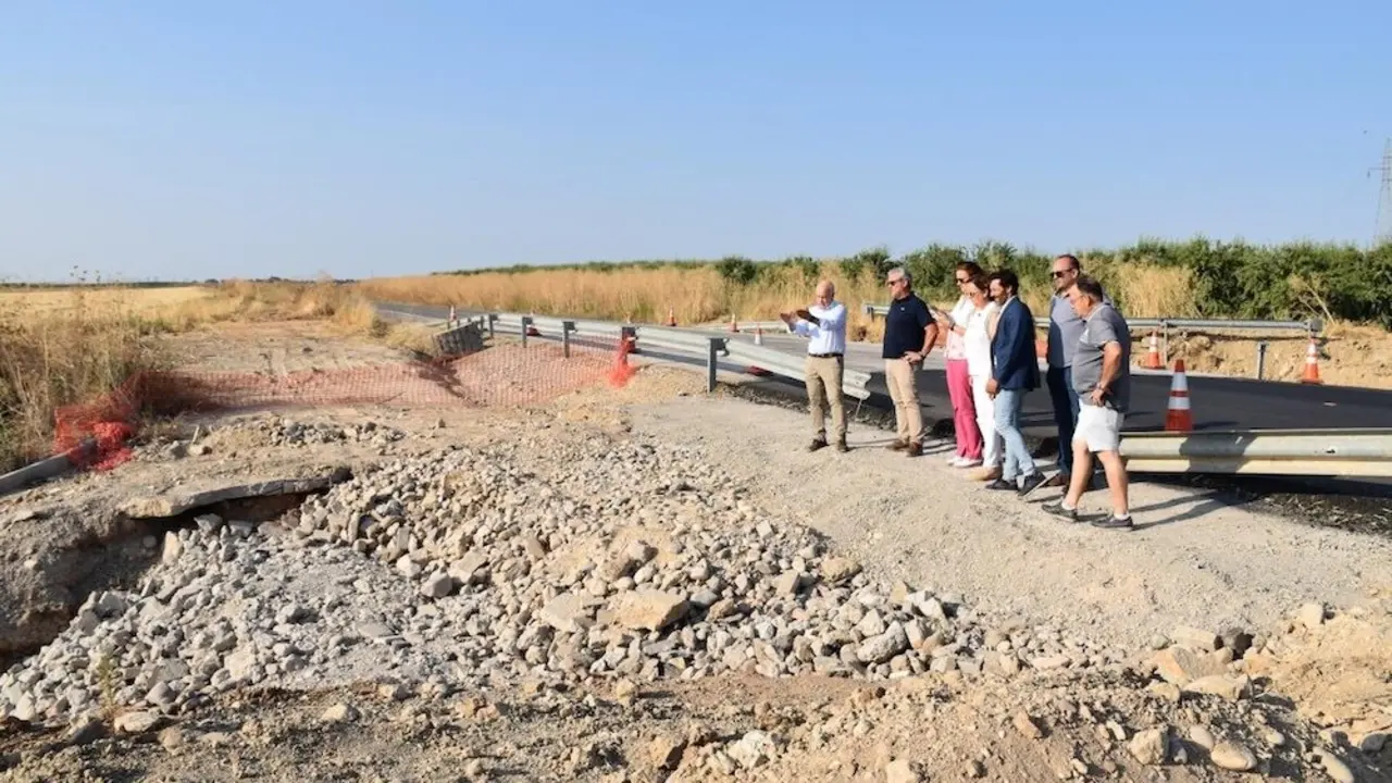 Avanzan las obras en varias carreteras afectadas por la última dana en la comarca de La Sagra