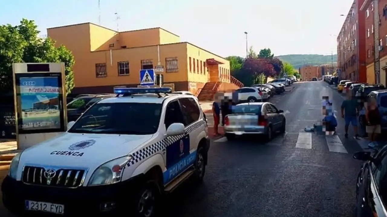 Herida una mujer tras ser atropellada por un vehículo en una calle de Cuenca