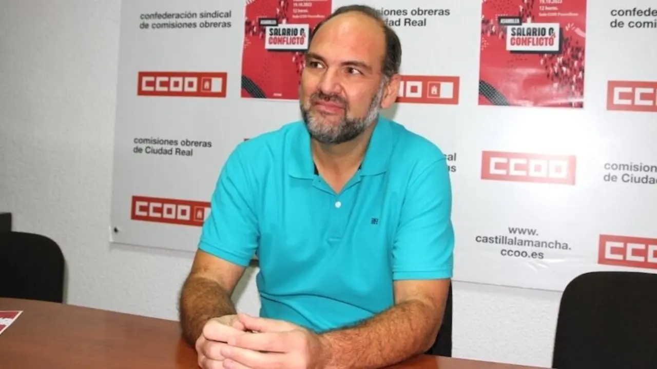 El secretario de Política Institucional y Desarrollo Territorial de CCOO Castilla-La Mancha, José Manuel Muñoz